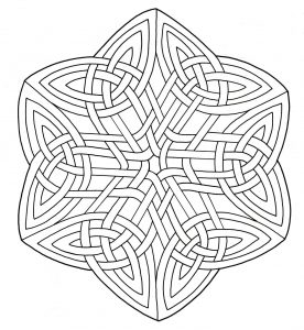 Colorare mandala arte celtica 18