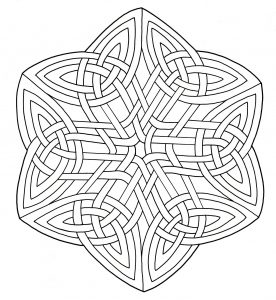 Colorare mandala arte celtica 15
