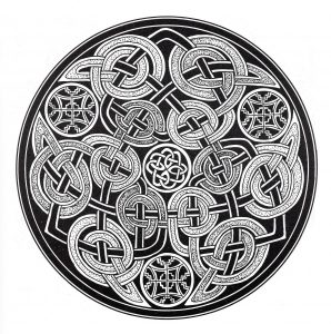 Colorare mandala arte celtica 11