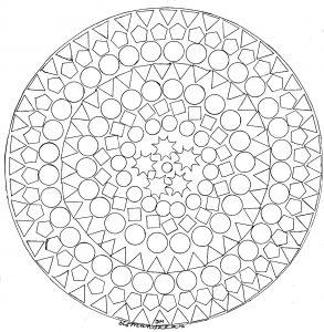 Mandala a imprimere figure geometriche