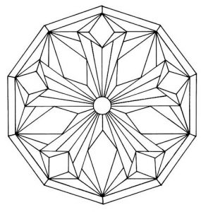 Mandala a colorier motivi geometrici (5)