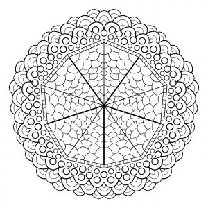 Mandala geometrico abstrait 5