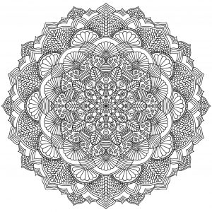 Mandala geometrico abstrait 2
