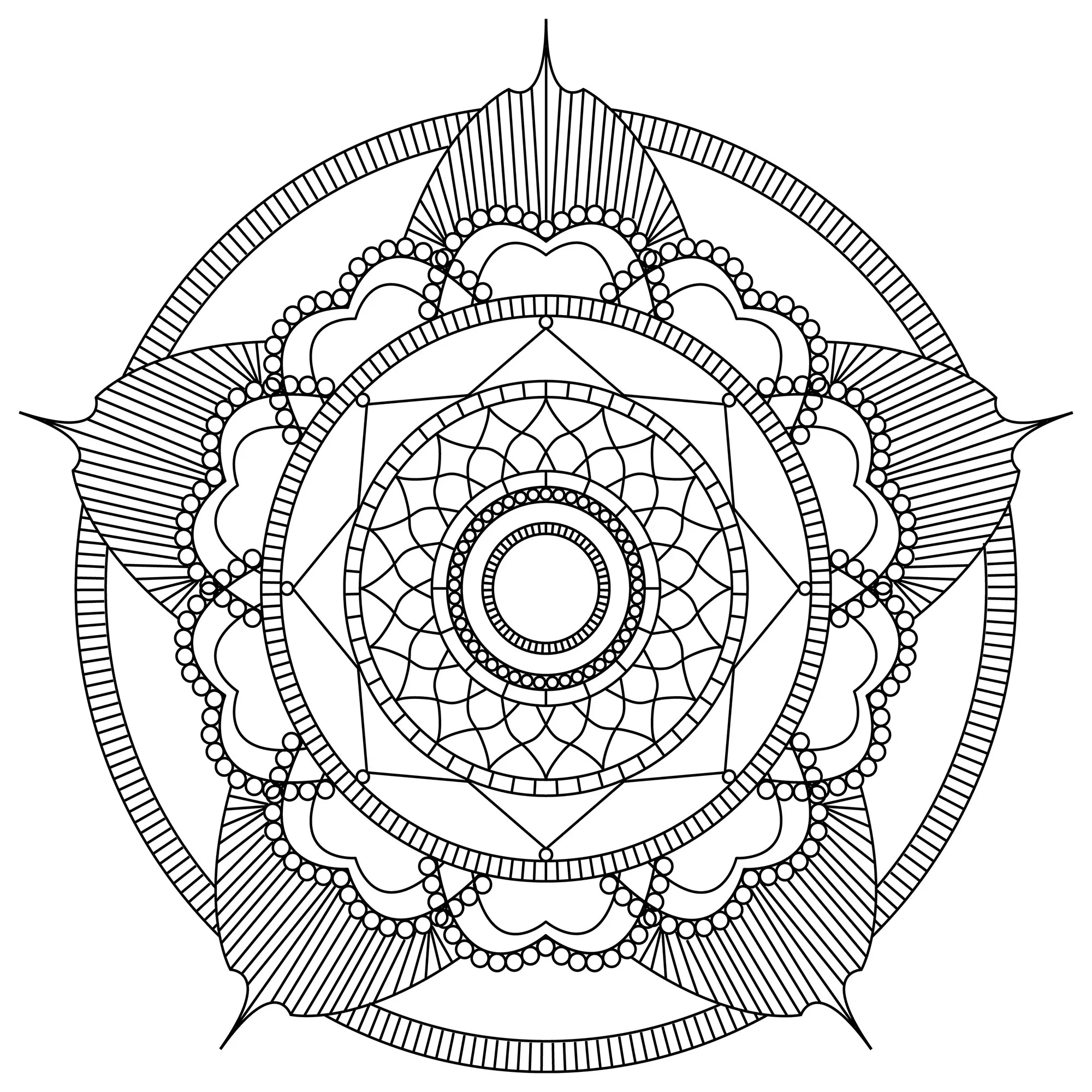 Fiore mandala di MPC Design (Zen e anti-stress)