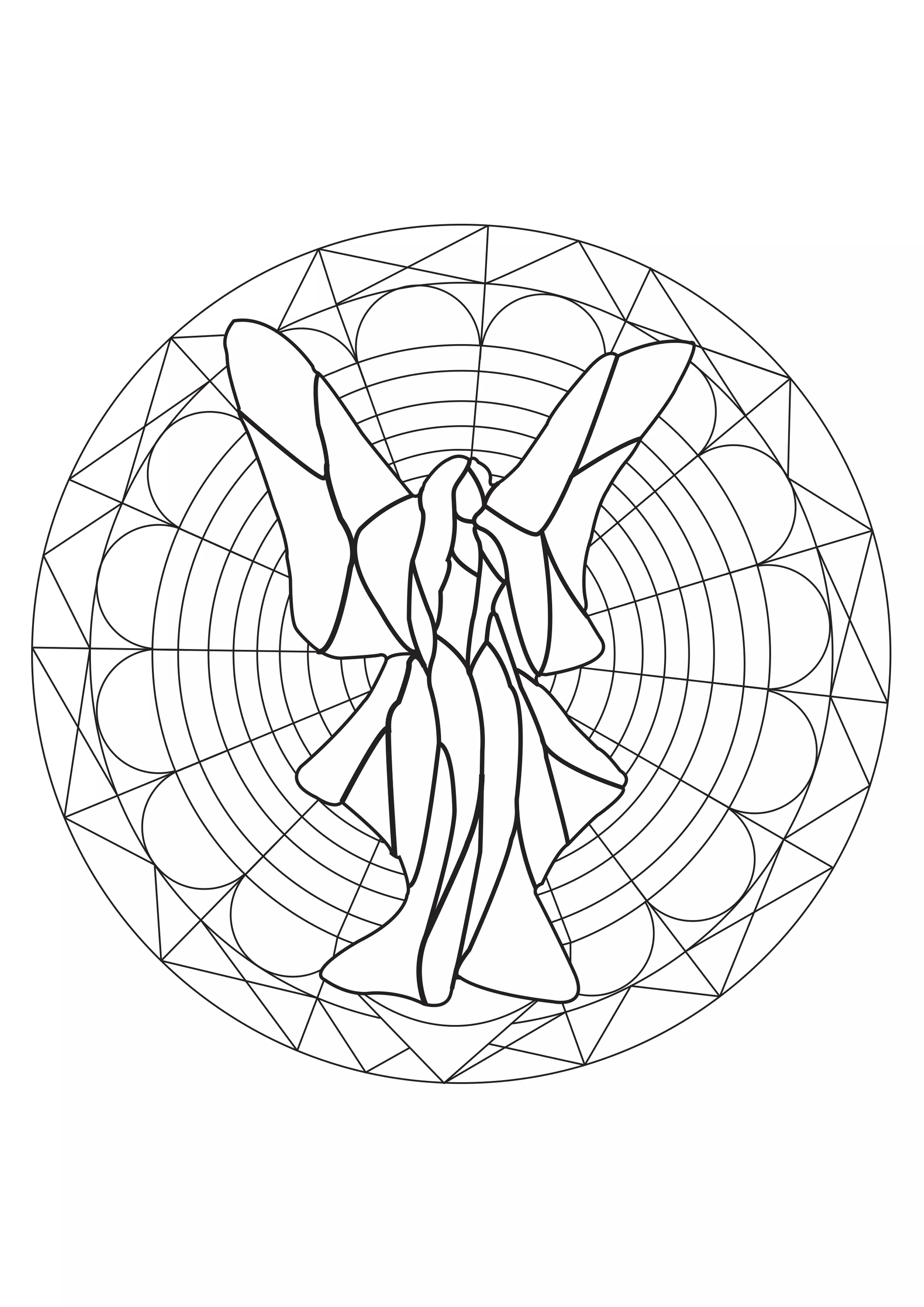 Mandala fatato geometrico e sognante (Zen e anti-stress)