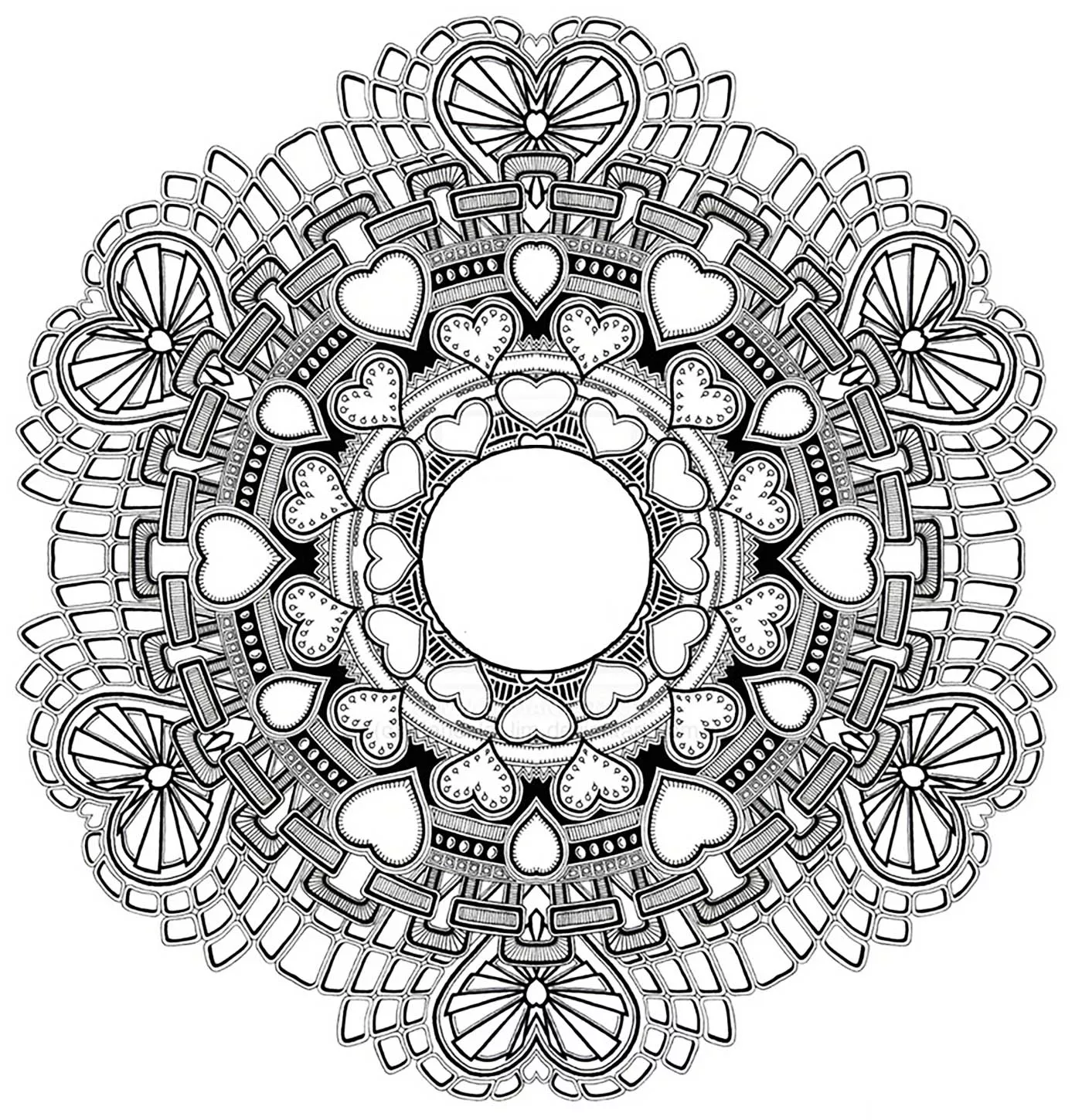 Mandala "amour (Zen e anti-stress)