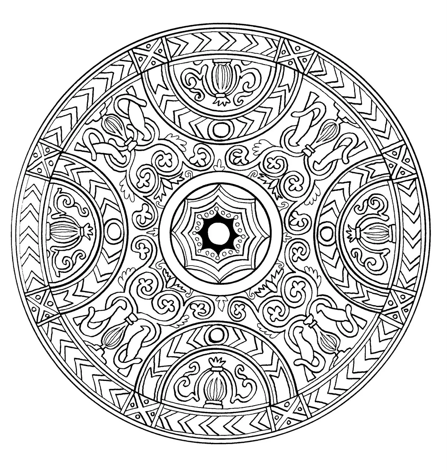 Mandala-a-colorier-zen-relax-gratuit (14) (Zen e anti-stress)