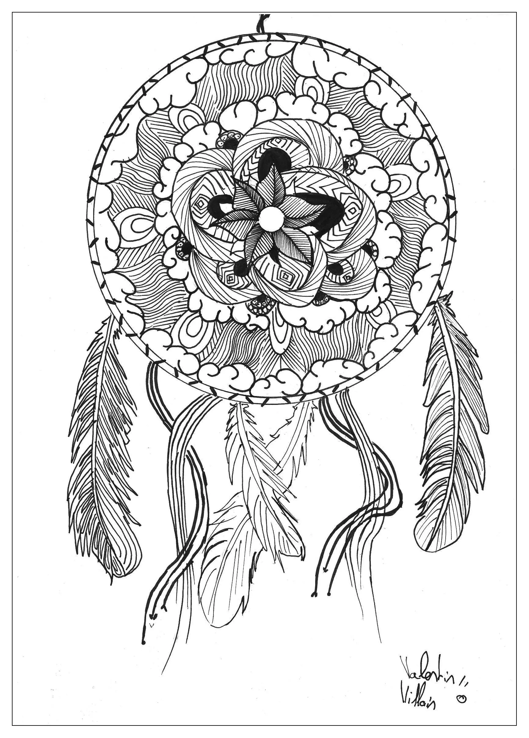 Mandala dell'acchiappasogni (Zen e anti-stress)