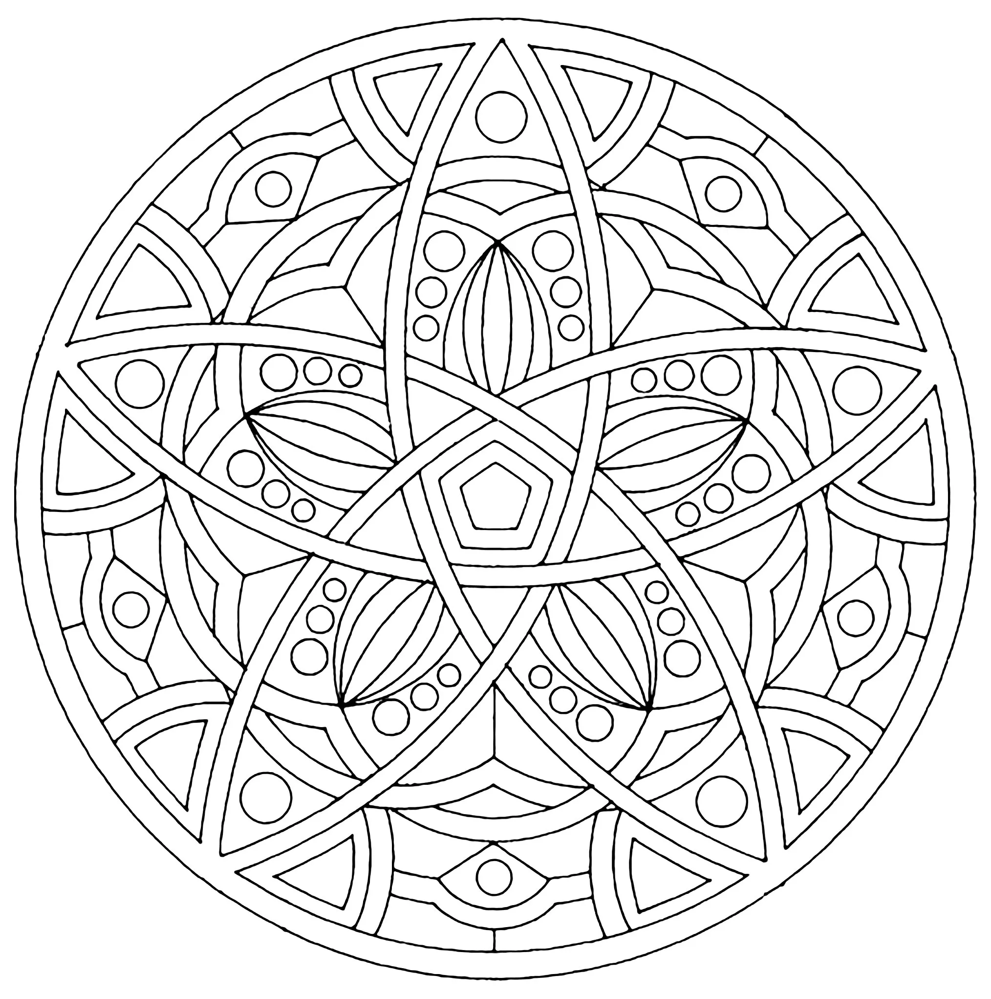 Mandala vettoriale (Zen e anti-stress)