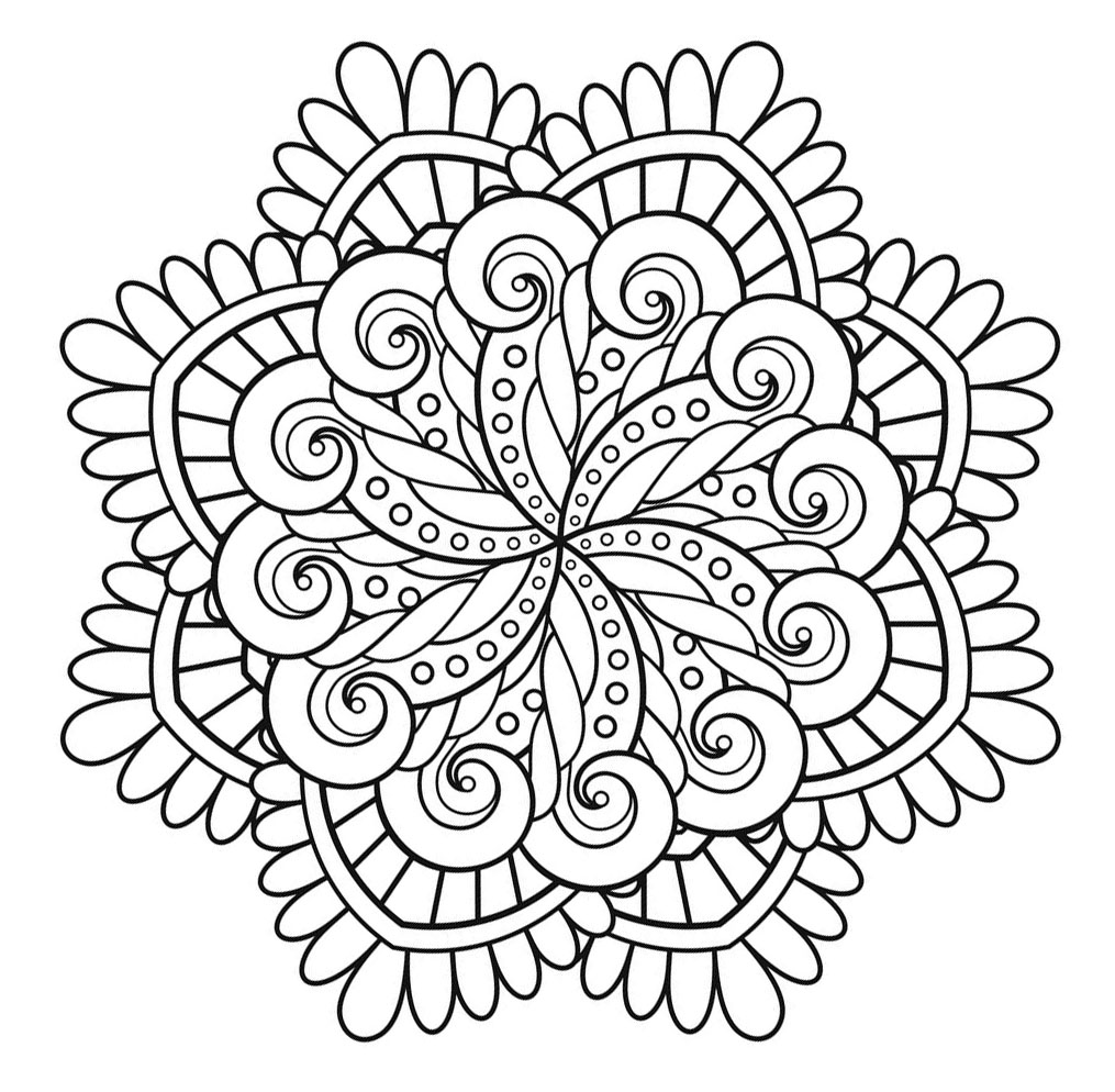 Quando colorare un Mandala diventa davvero Arte Terapia... Un superbo momento di relax con questi graziosi petali e motivi vegetali. Quando colorare un Mandala diventa davvero Arte Terapia... Un superbo momento di relax con questi graziosi petali e motivi vegetali.