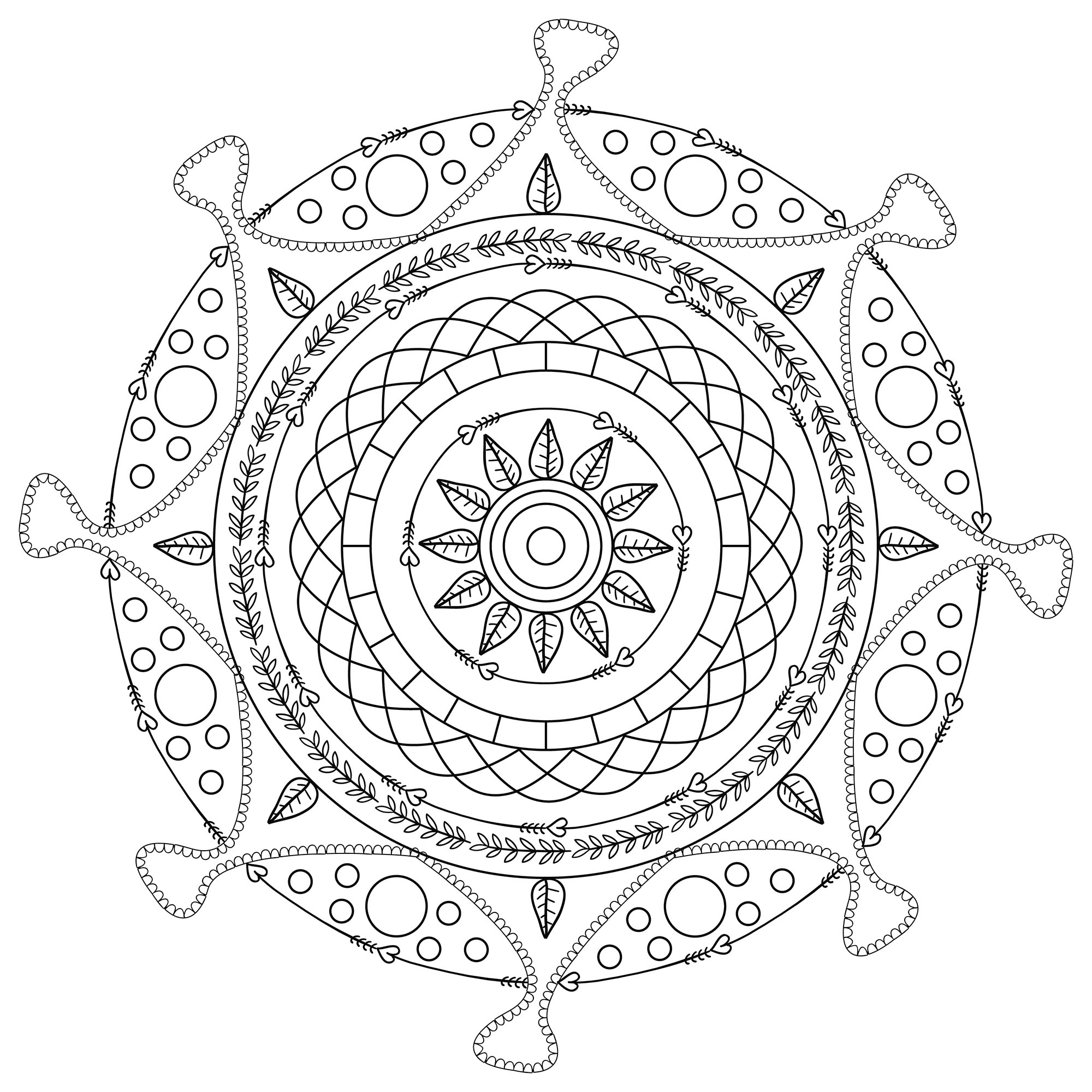Concedetevi un momento di zen con questo splendido mandala da colorare subito, nei colori che più vi piacciono. Concedetevi un momento di zen con questo splendido mandala da colorare subito, nei colori che più vi piacciono.