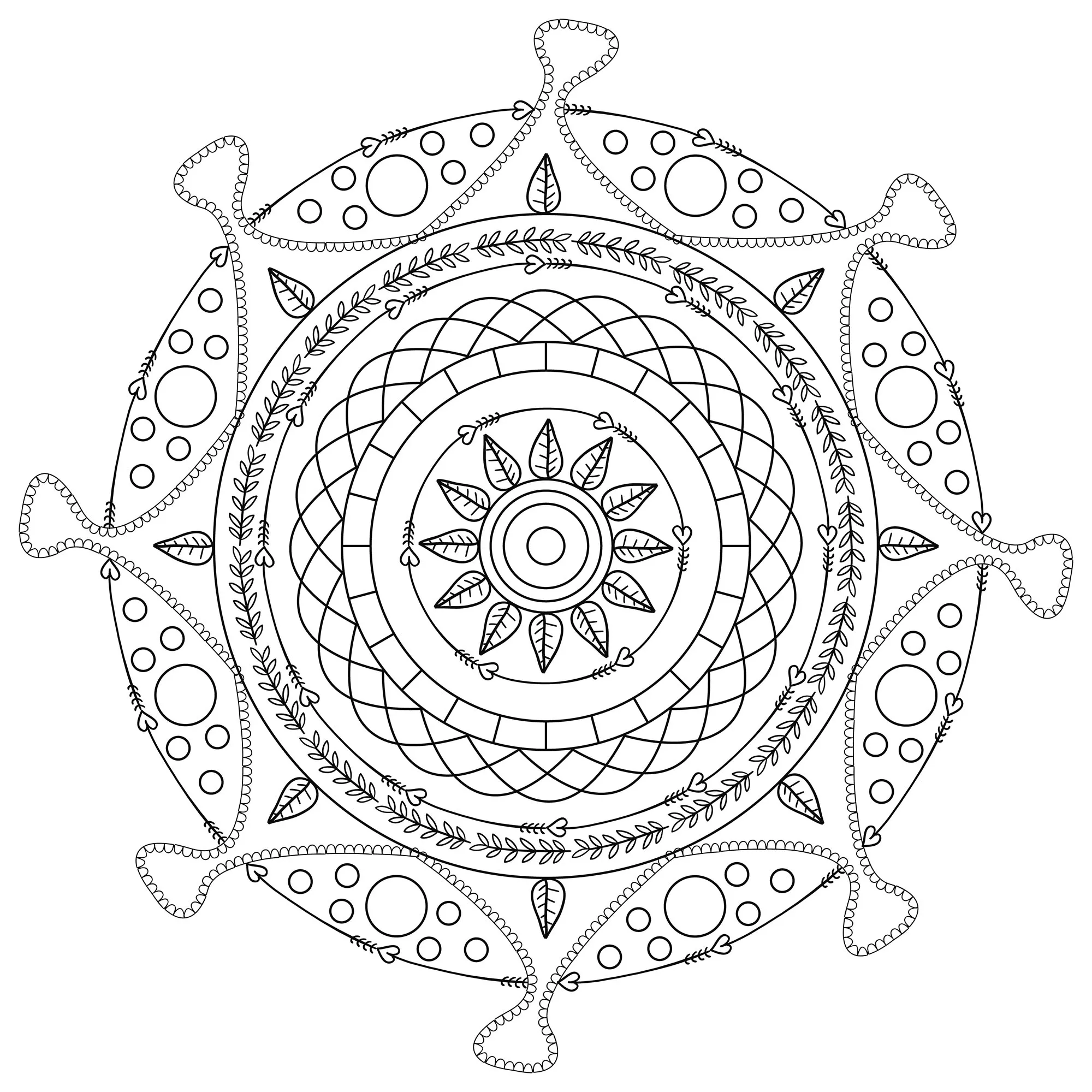 Mandala harmonieux (Zen e anti-stress)