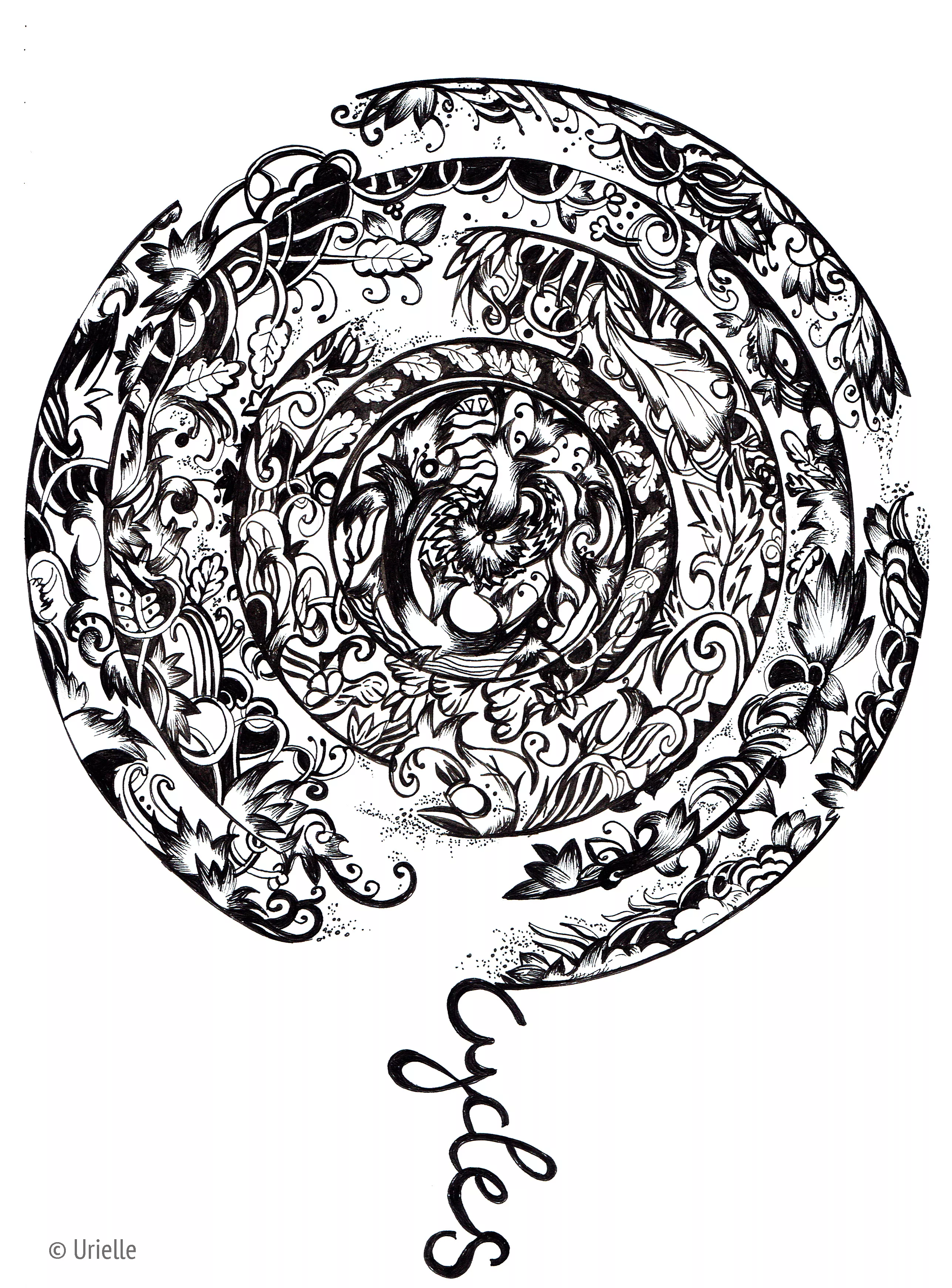Mandala incroyable di Urielle (Zen e anti-stress)