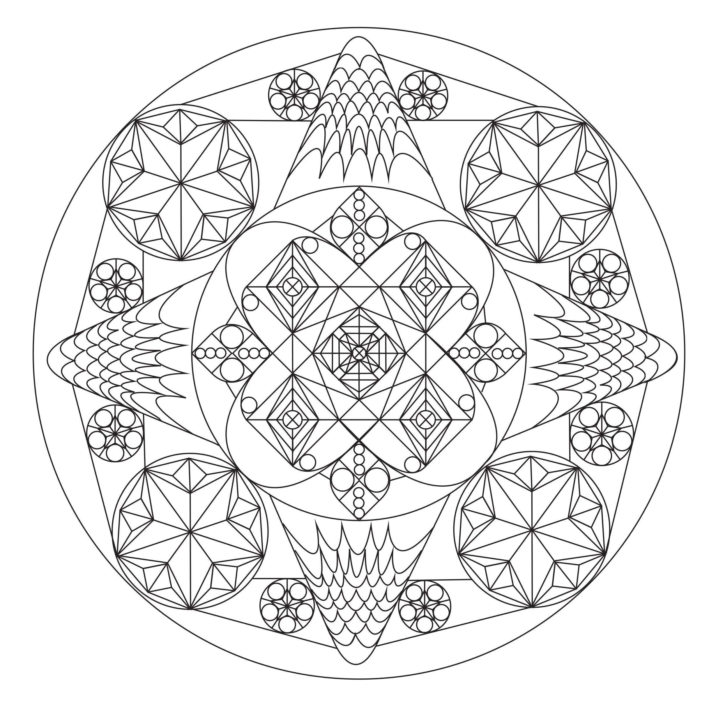 Un mandala bellissimo e unico di Allan (Zen e anti-stress)