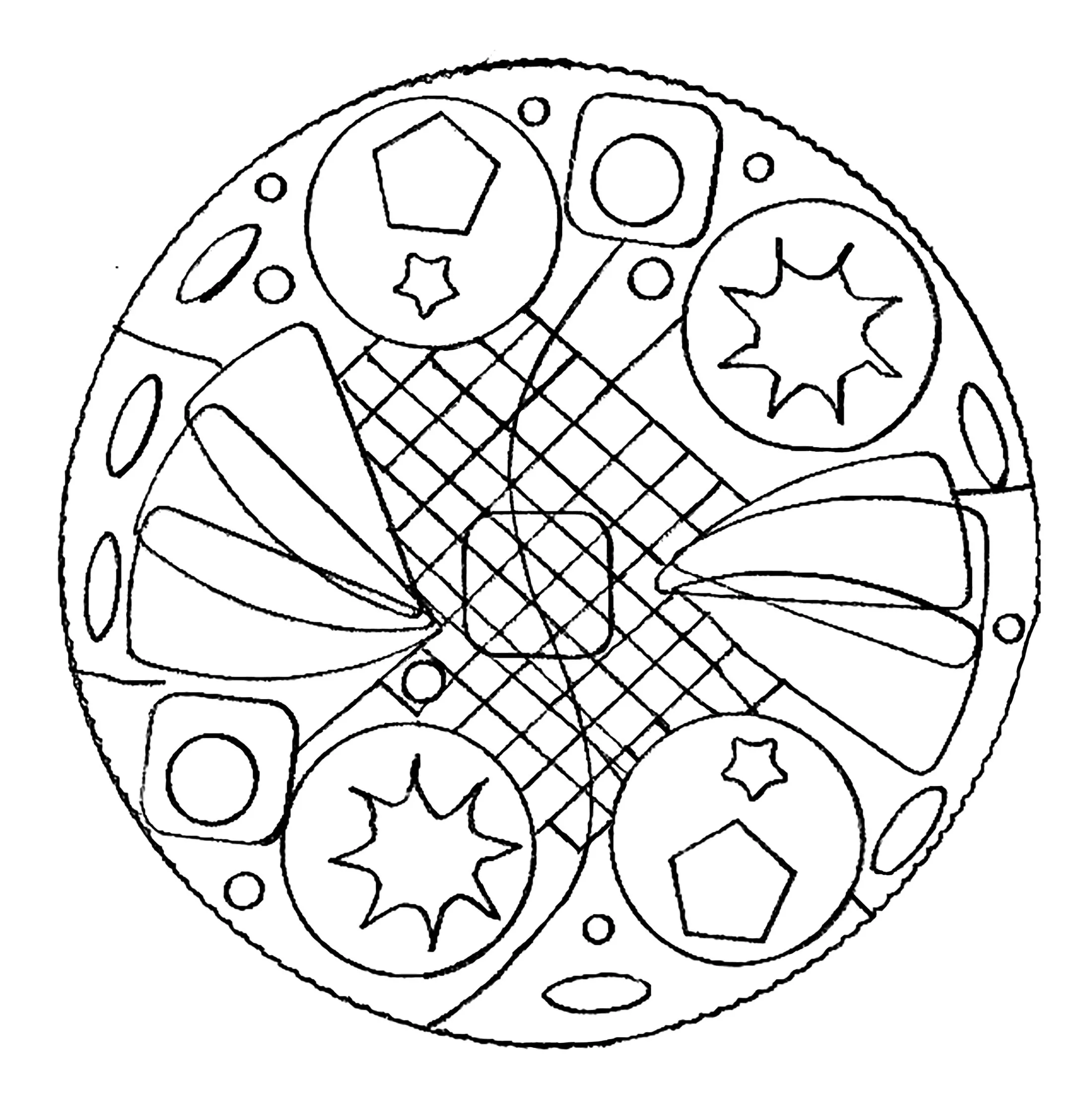 Mandala semplice di Domandala (Zen e anti-stress)