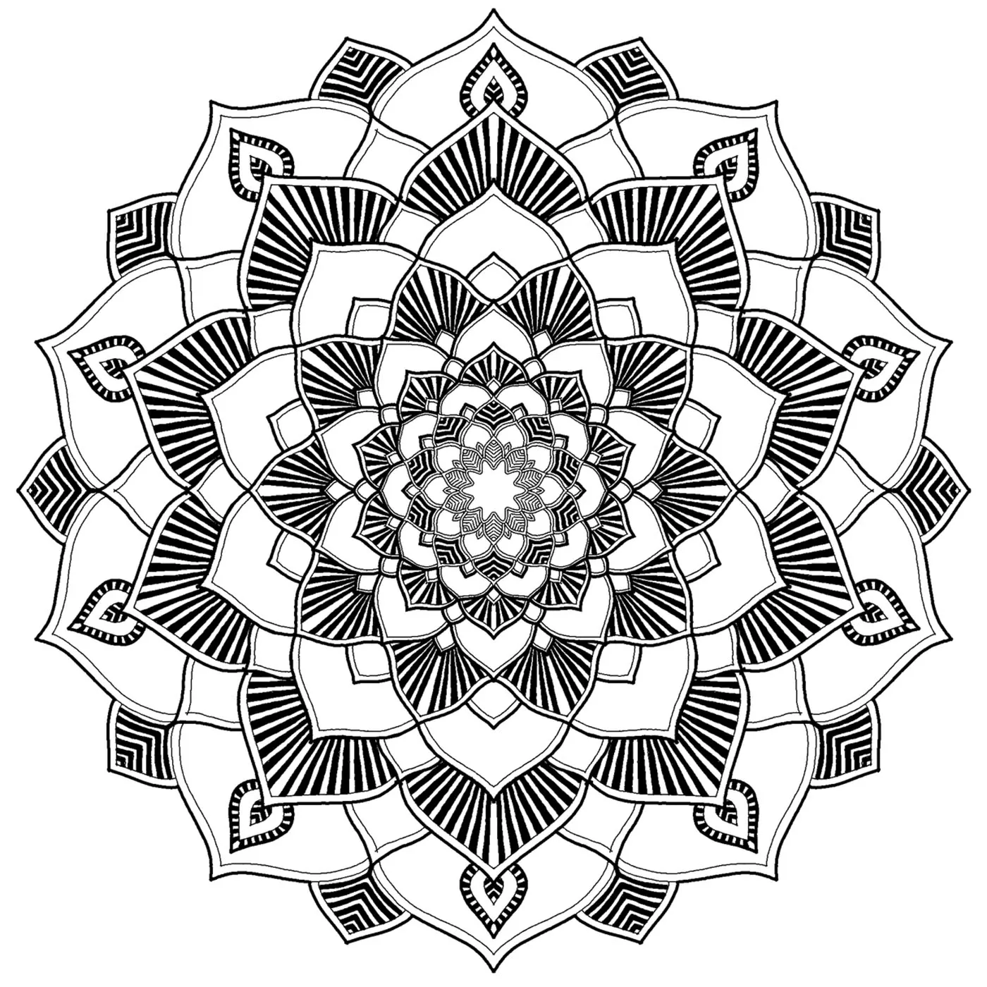 Mandala elegante e rilassante (Zen e anti-stress)