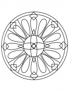 Mandala molto regolare (Zen e anti-stress)
