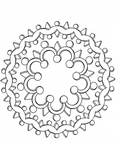 Mandala bijou (Zen e anti-stress)