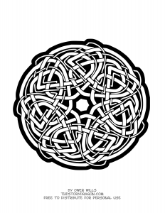 Mandala celtico di Owen Wills (Zen e anti-stress)