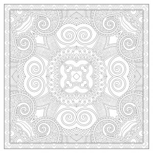 Mandala quadrato complesso