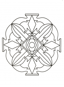 Mandala molto semplice (Zen e anti-stress)