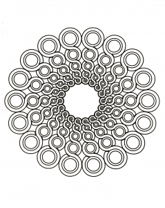 Mandala in rilievo (Zen e anti-stress)