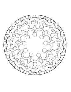 Mandala sublime "vintage (Zen e anti-stress)