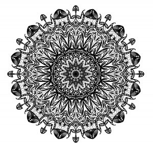 Mandala con linee spesse