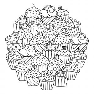 Cupcake in un mandala